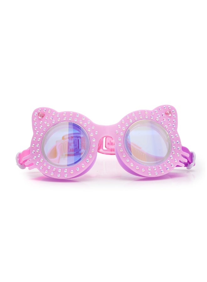Bling2o Paw Print Pink Kitten Kids' Swim Goggles - Image 1