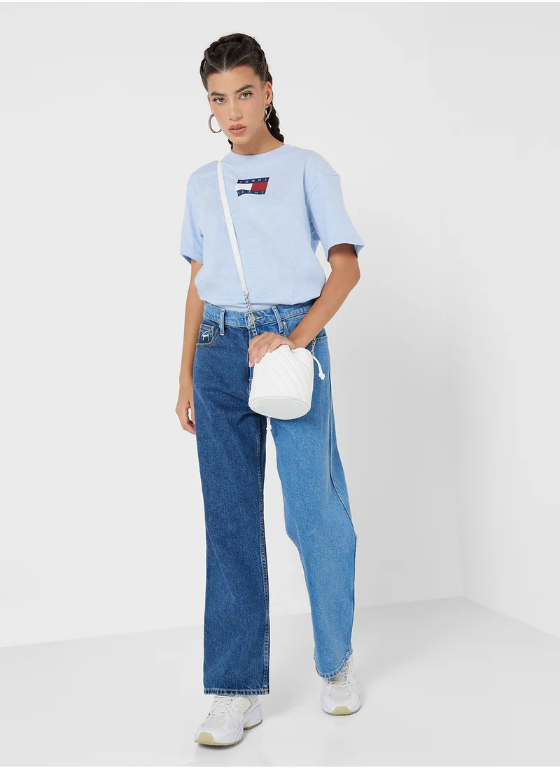 TOMMY JEANS Crew Neck Graphic T-Shirt