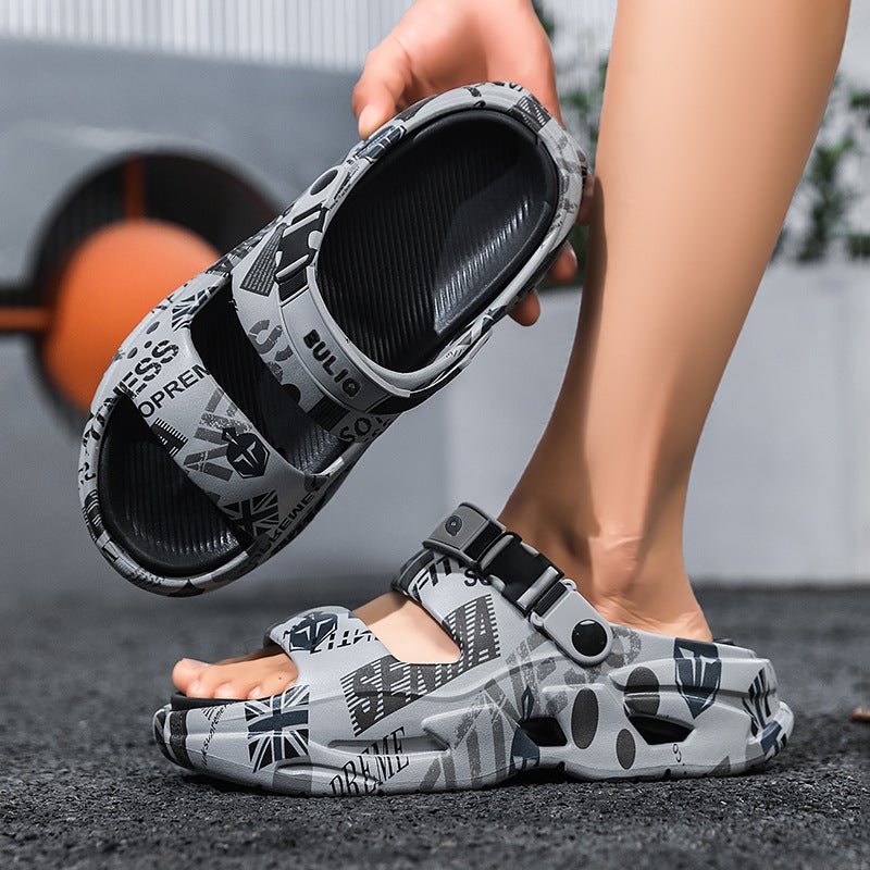 Parent-Child Shoes, New Summer Models, Couples' Thick-Soled Eva Slippers, Thick-Soled Non-Slip Slippers For Boys And Girls, Men'S And Women'S Sandals - Image 5