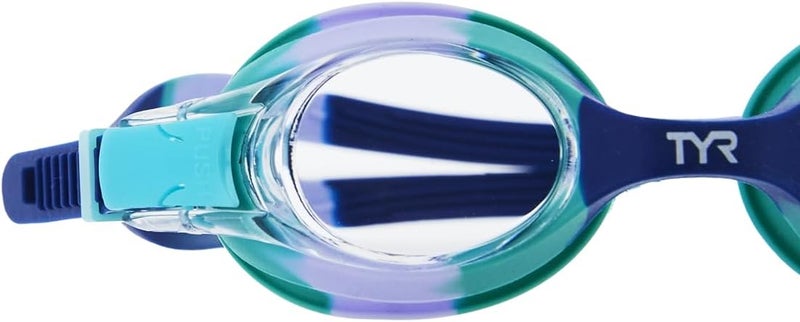 تي واي ار TYR Unisex Kids Kids Tie Dye Non Mirror Swim Goggles, Ages 3-10 Swimming Goggles (pack of 2) - Image 2