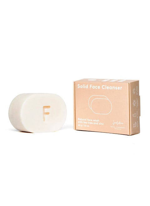 Solid Face Cleanser for problem skin with tea tree and zinc