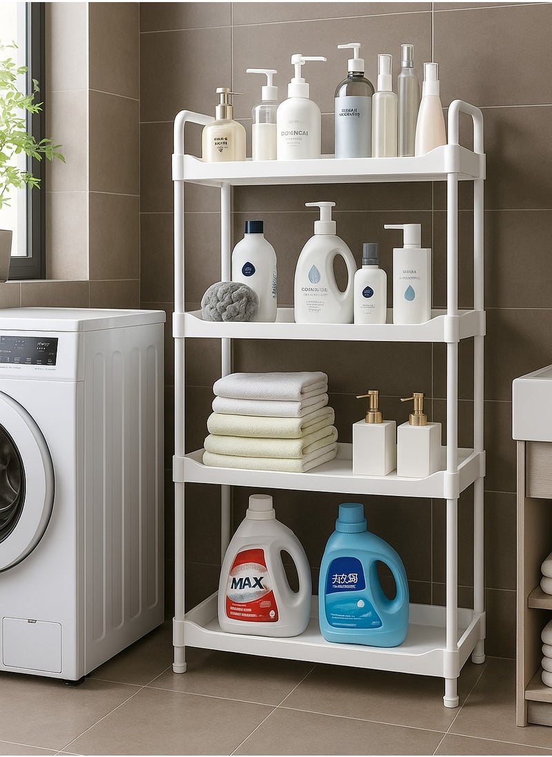 ALMUFARREJ Bathroom Organizer Vesken White 4 Layers 115x26x51 cm  - Image 4