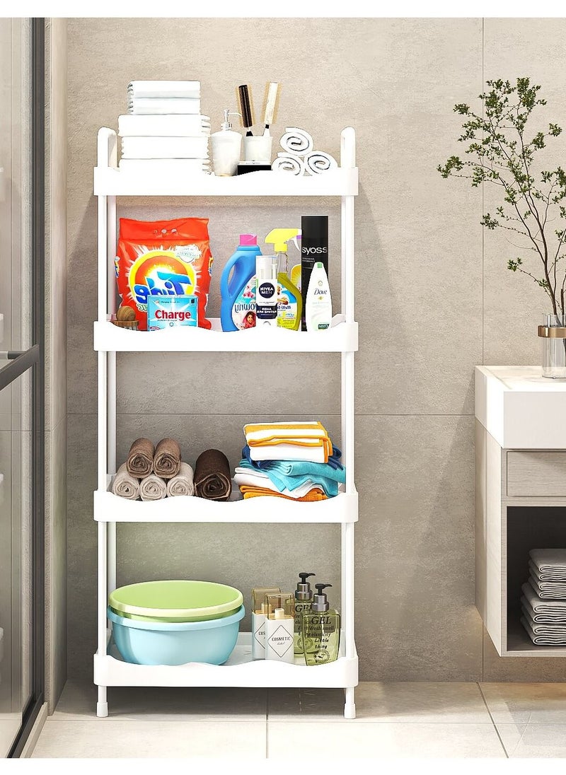 ALMUFARREJ - Bathroom Organizer Vesken White 4 Layers 115x26x51 cm - Image 1