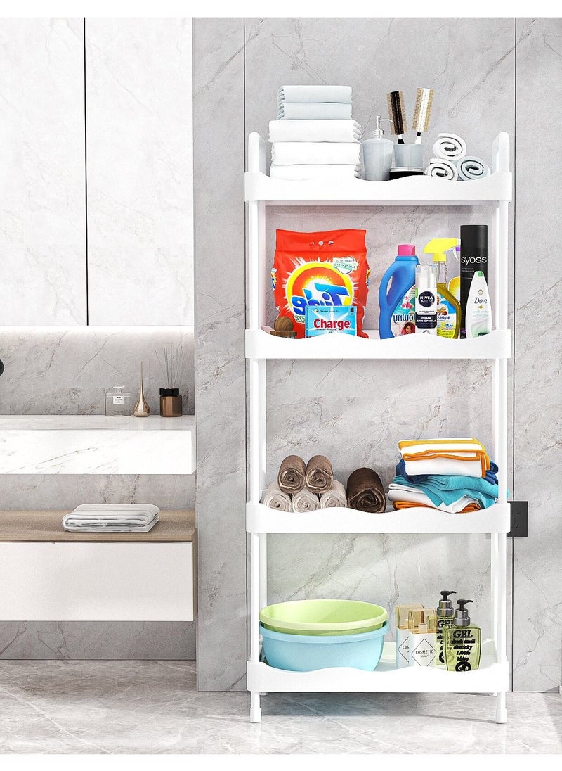 ALMUFARREJ - Bathroom Organizer Vesken White 4 Layers 115x26x51 cm - Image 1