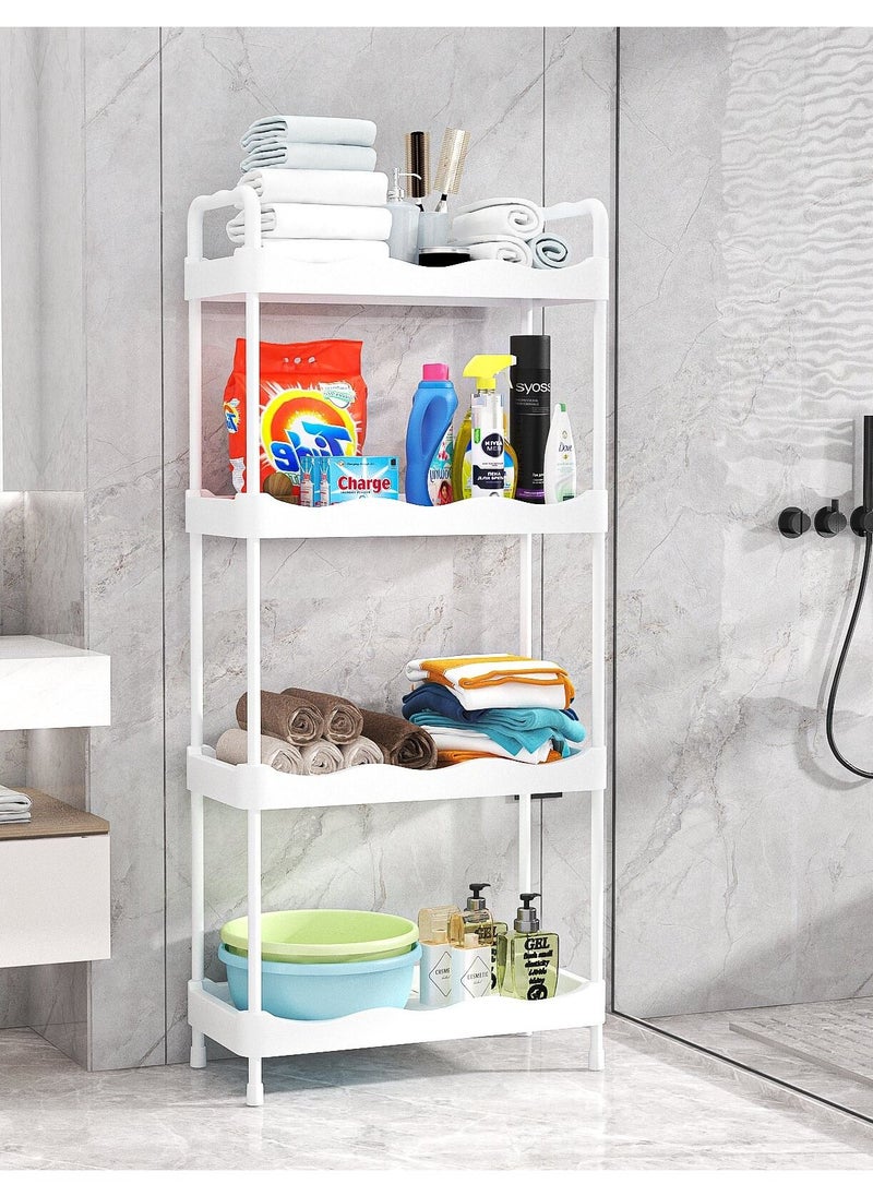 ALMUFARREJ - Bathroom Organizer Vesken White 4 Layers 115x26x51 cm - Image 1