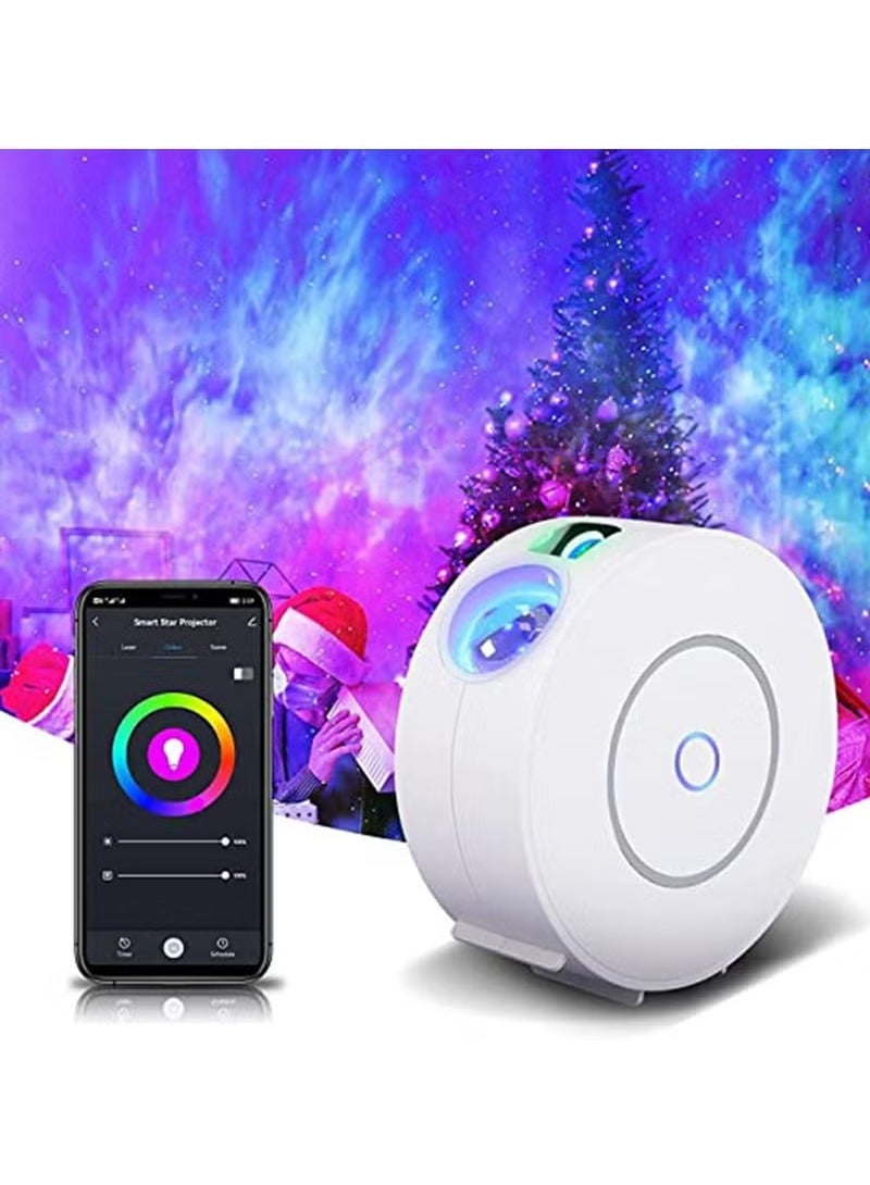 Kamzai Laser Galaxy Projector, Led Night Light Star Projector with Nebula Cloud, 3 In 1 Sky Wave Projection with Bluetooth Speaker and Remote Controller for Kids Bedroom,Party,Home Theatre,Gaming Room - Image 1