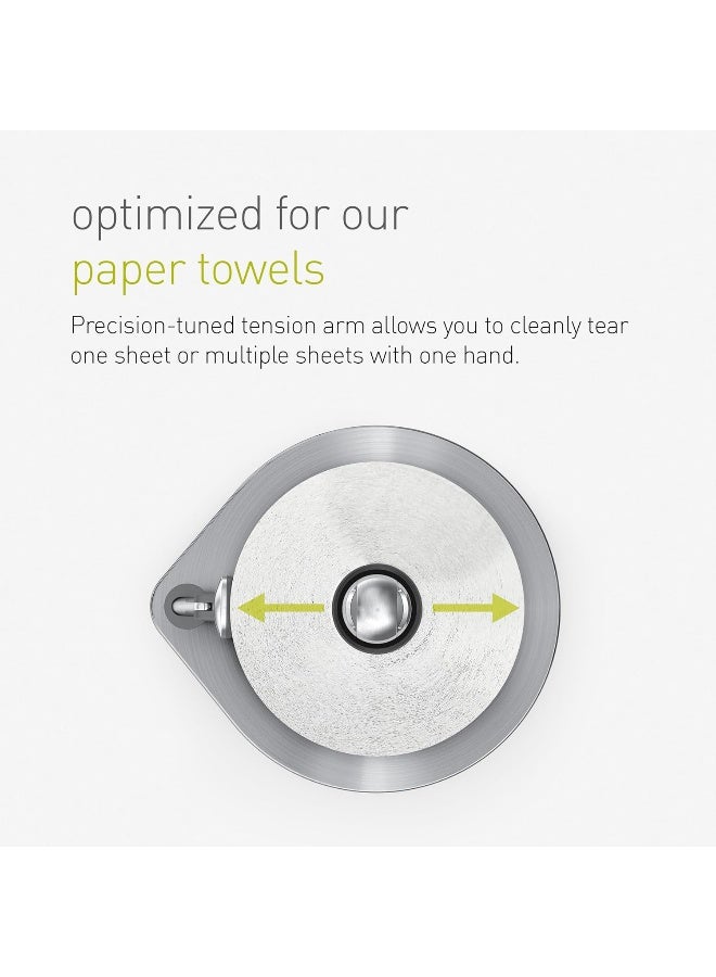 simplehuman Tension Arm Standing Paper Towel Holder, Brushed Stainless Steel  - Image 3