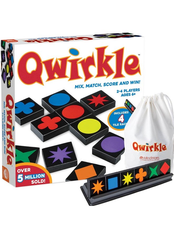 Mindware - MindWare Qwirkle Board Game, Deluxe Edition - Includes Trays - Image 1