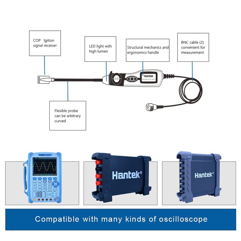 Hantek HT25COP Ignition Waveform of Automobile Engine Coil-on-Plug and Signal Probe, can be Works with Normally oscillscope - Image 4