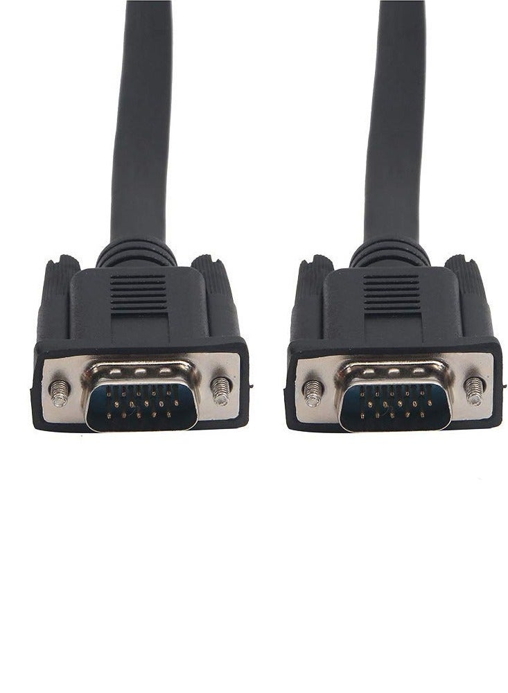 VGA Flat Cable Black - 10M - Image 3