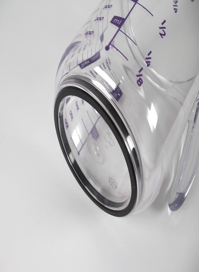 Tredoni 1100ml/1kg Sugar/Flour Measuring Cup/Jug, Non Slip Base Acrylic Plastic Pitcher - Image 5