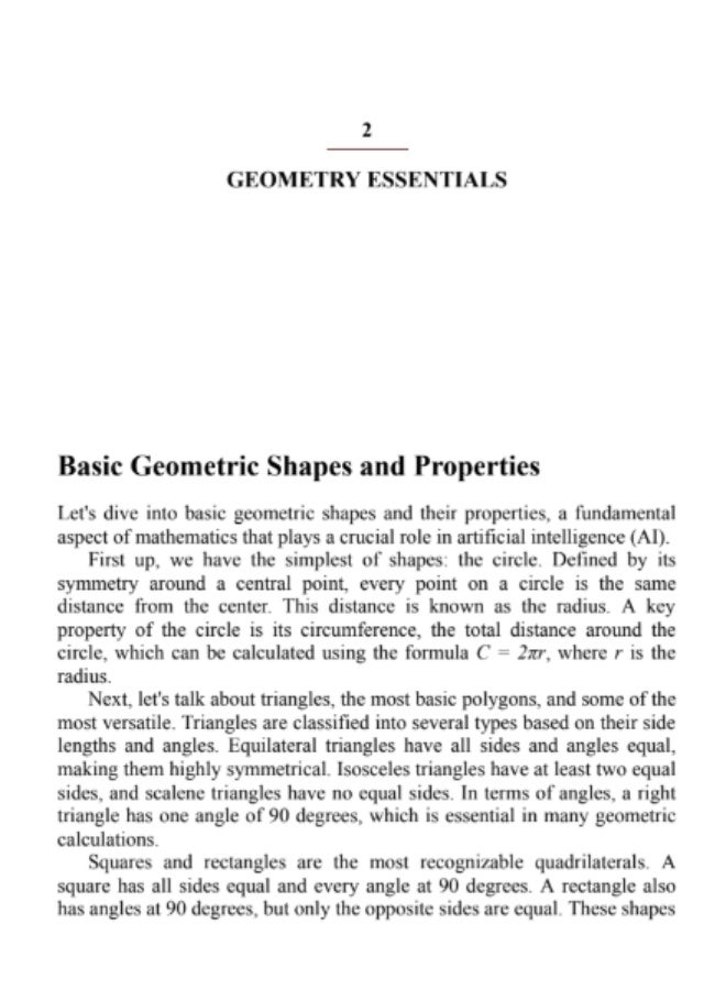 "Basic Math for AI" is a comprehensive, beginner-oriented guide that aims to bridge the gap between mathematics fundamentals and AI concepts. - Image 4