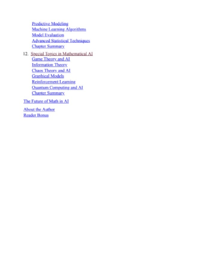 "Basic Math for AI" is a comprehensive, beginner-oriented guide that aims to bridge the gap between mathematics fundamentals and AI concepts. - Image 2