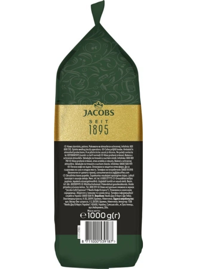 Jacobs Café Espresso Strong Coffee Beans 1kg - Image 4
