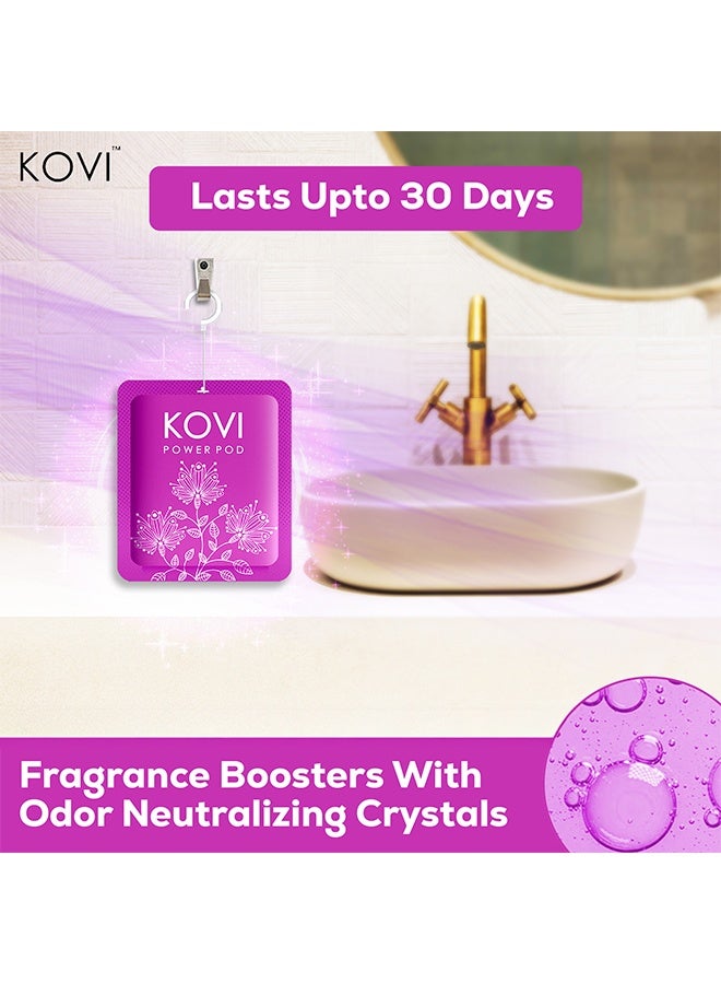 Kovi Air Fragrance Power Pod For Bathroom And Car Long-Lasting Fragrance Of Berry And Peach Infused With Essential Oils Lasts Up To 30 Days 10Gm  - Image 4