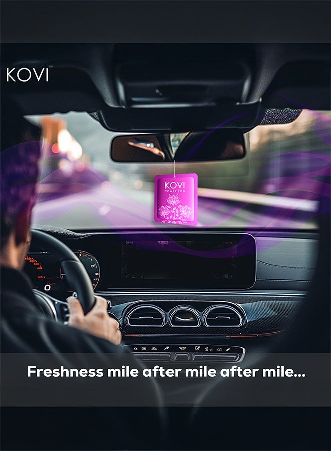 Kovi Air Fragrance Power Pod For Bathroom And Car Long-Lasting Fragrance Of Berry And Peach Infused With Essential Oils Lasts Up To 30 Days 10Gm  - Image 5