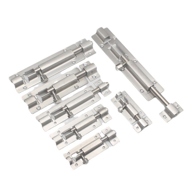 Stainless Steel Latch Safety Door Latch Anti-Theft Door Bolt Door And Window Square Latch Chinese Square Latch Toilet Door - Image 2