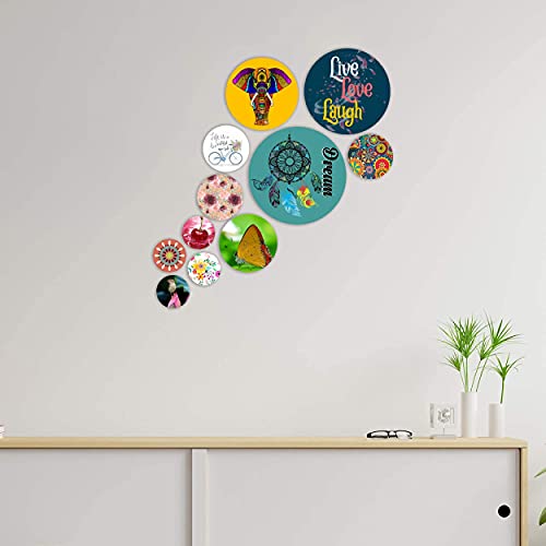 KREEPO Wooden Wall Hanging Art (KR_9) - Set of 11 - Image 2