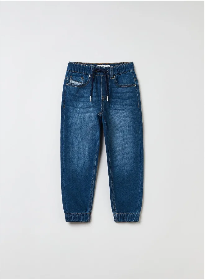 Ovs OVS Tapered-Fit Denim Joggers