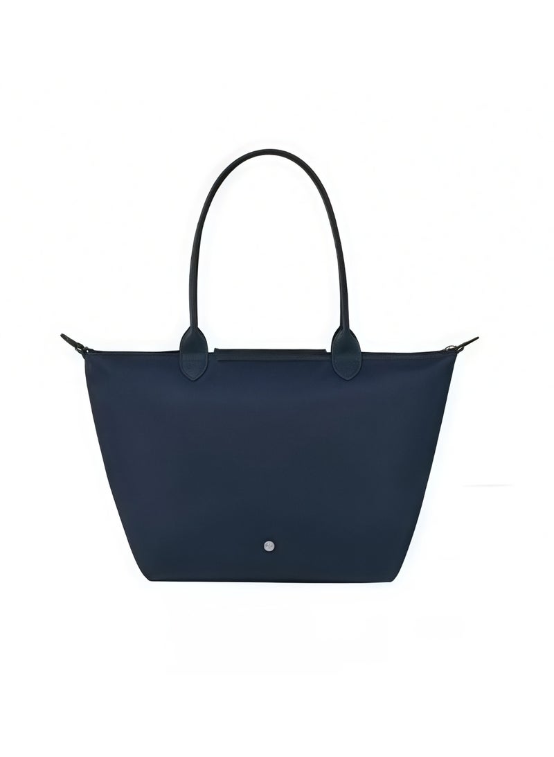 Longchamp Women's Classic Fashion Versatile Medium Handbag Shopping Bag Shoulder Bag Handbag Eco-friendly Ocean Blue - Image 4