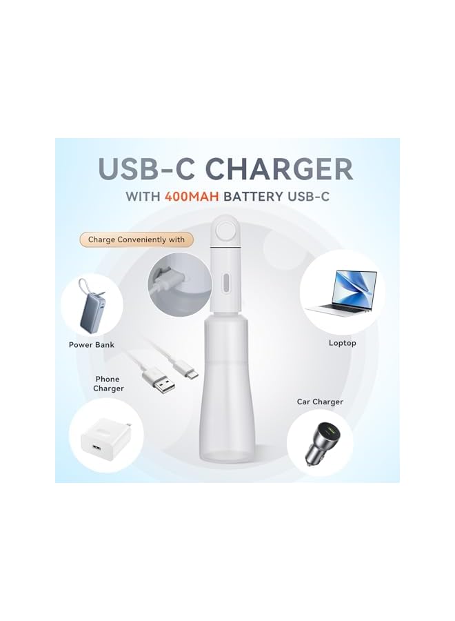 The Bros Portable Electric Bidet with 350ml Reservoir Rechargeable for Women Men, Handheld Bidet with Two Pressure Options for Personal Hygiene Care Travel Handy Washlet - Image 5