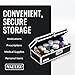 Vaultz Locking Medicine Storage Box with Combination Lock 375 x 1188 x 525 Black VZ03480 - Image 4