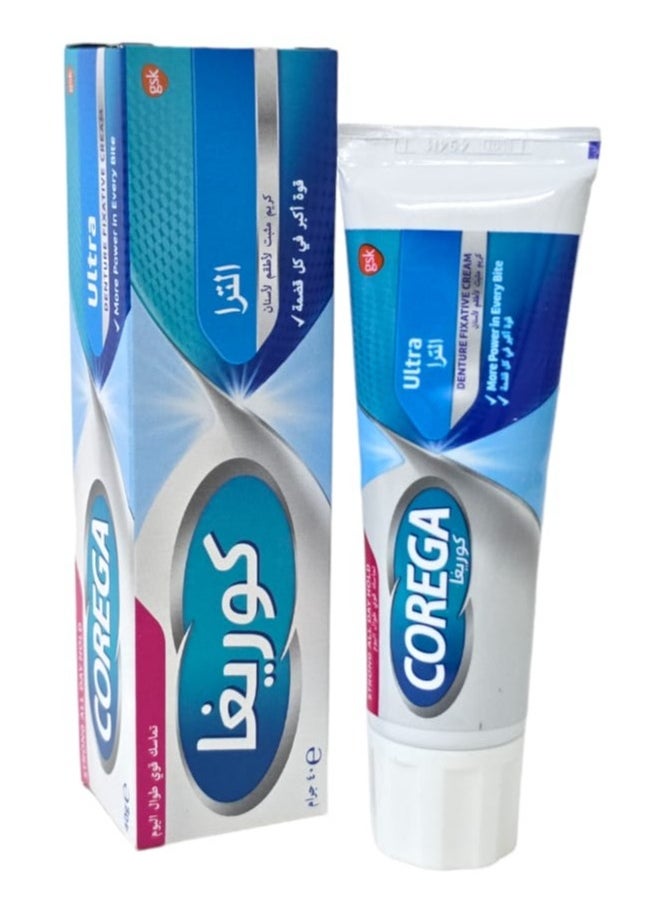 COREGA Corega Ultra Denture Fixative Cream 40 g  - Image 1