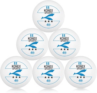 KONEX 40+ White Table Tennis Balls Pack of 6 for Adults & Kids | Table Tennis Equipment for Practice, Training and Recreational Play - view 2