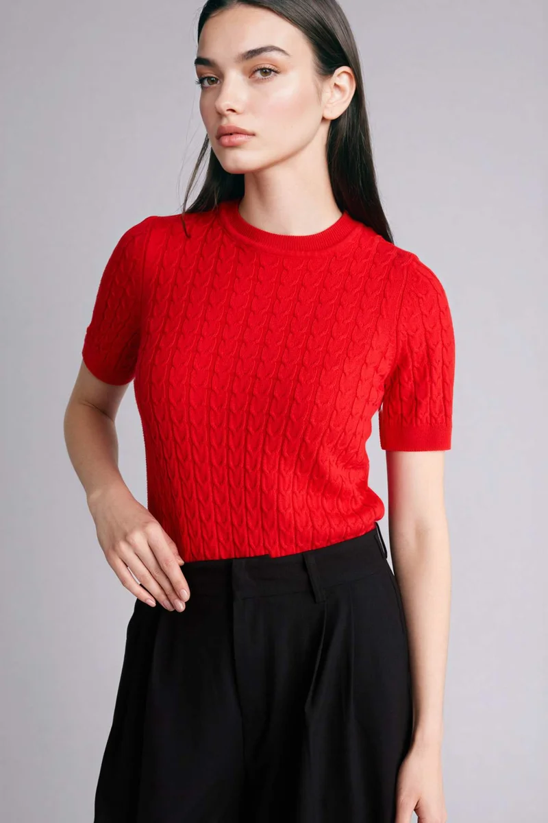 ديفاكتو Regular Fit Crew Neck Pullover