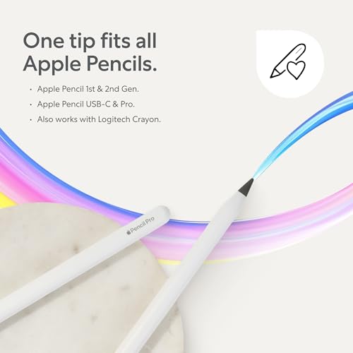 Paperlike Pencil Tips (4X) for Apple Pencil 1st & 2nd Gen, USB-C & Pro – 10x More Durable, Subtle Boost in Control on Paper-Feel Screen Protectors - Image 4