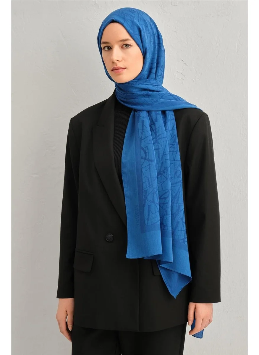 ARMINE Tensel Silk Calligraphy Pattern Shawl 32115
