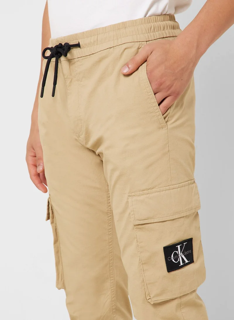 Calvin Klein Jeans Drawstring Cuffed Sweatpants