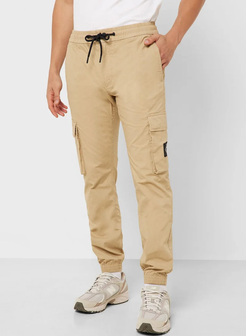 Calvin Klein Jeans Drawstring Cuffed Sweatpants
