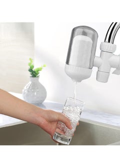 SYOSI Faucet Water Filter with Washable Filter, for Sink, Tap Mount Filters Kitchen Reduces Chlorine and Bad Taste Standard Faucets  - Image 3