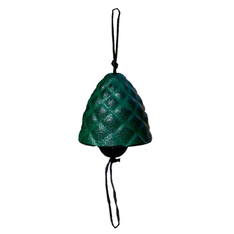 Cast Iron Wind Chime Pine Cone Hanging Pendant Outdoor Garden Patio Decor - Image 2