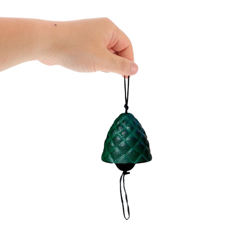 Cast Iron Wind Chime Pine Cone Hanging Pendant Outdoor Garden Patio Decor - Image 5