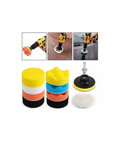 Excefore Car Foam Drill 3-Inch Buffing Pad,11 Pcs Polishing Pads Kit,Car Buffer Polisher Kit for Polishing,Waxing,Sealing Glaze  - Image 1