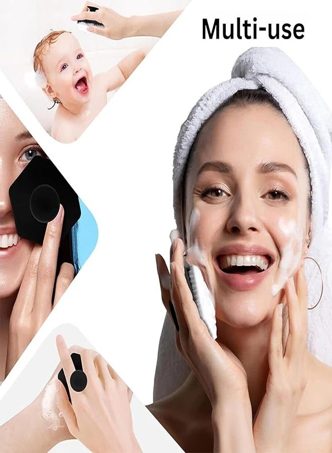 Face Scrubber, Silicone Face Scrubber for Men, Gentle Exfoliator Pad & Massager, Facial Cleansing/Wash Brush - Removes Dead & Dry Skin - Image 2