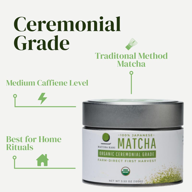 Matcha Kari Dr. Weil Matcha Kari - Organic Matcha Green Tea Powder - 100 grams - Japanese Ceremonial Grade - Image 3