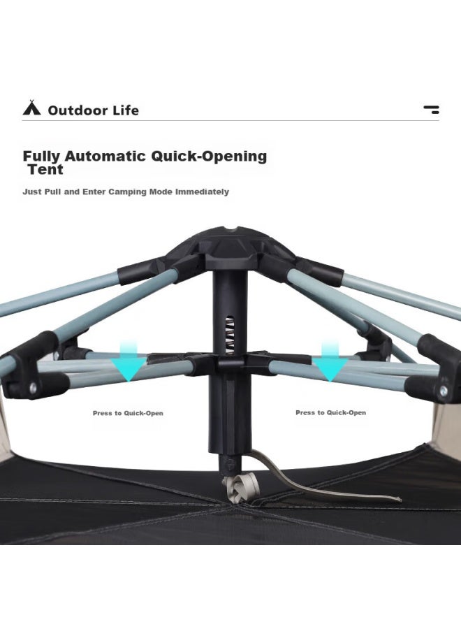 Wolfwalker Langxingzhe Tent, Outdoor Camping Fully Automatic Hexagonal Tent, Portable, Foldable, Sun-resistant, Thickened - Image 4