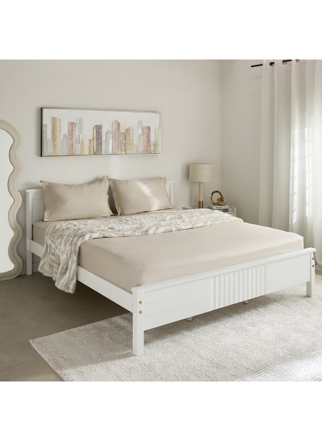 Purely-Percale 2-Piece 300TC Percale Pillowcase Set with Flange 75 x 15 x 50 cm