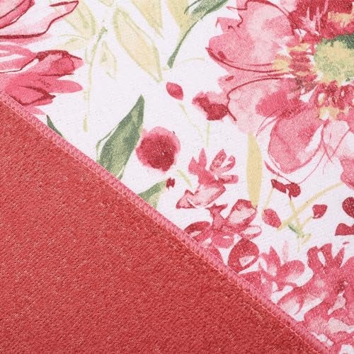 OAN Ultra Absorbent Reversible Microfiber Dish Drying Mat and Protector for Kitchen Counter Tops, Sinks - Folds for Compact Storage - Extra Large, (Pink Flowers 50x38 CM) - Image 4