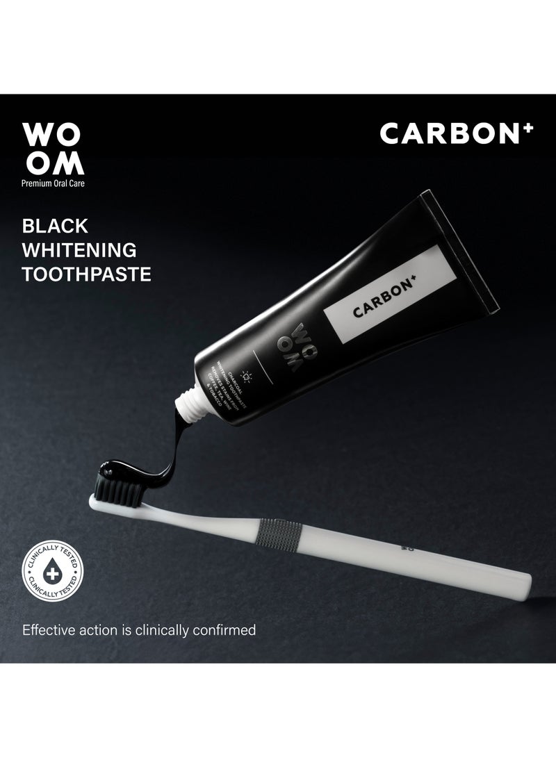 Woom Toothpaste WOOM CARBON Black Whitening Toothpaste with Charcoal, Premium EU Quality, Spain, 75 ml - Image 2