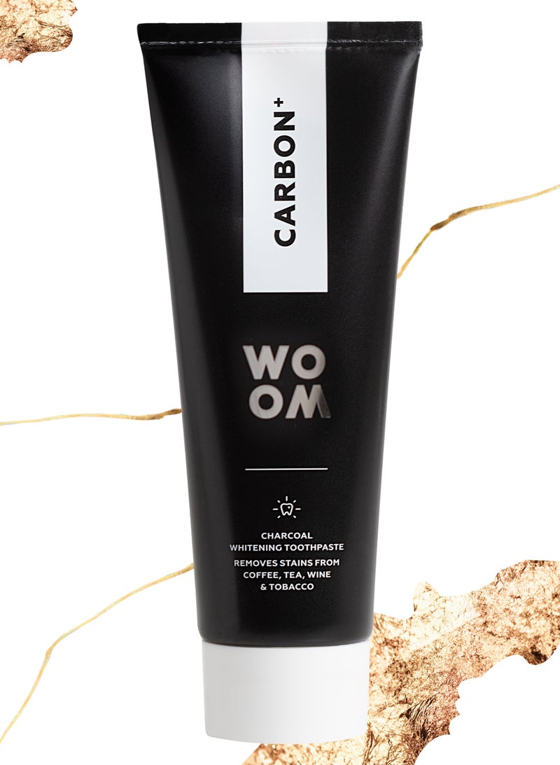 Woom Toothpaste WOOM CARBON Black Whitening Toothpaste with Charcoal, Premium EU Quality, Spain, 75 ml - Image 1