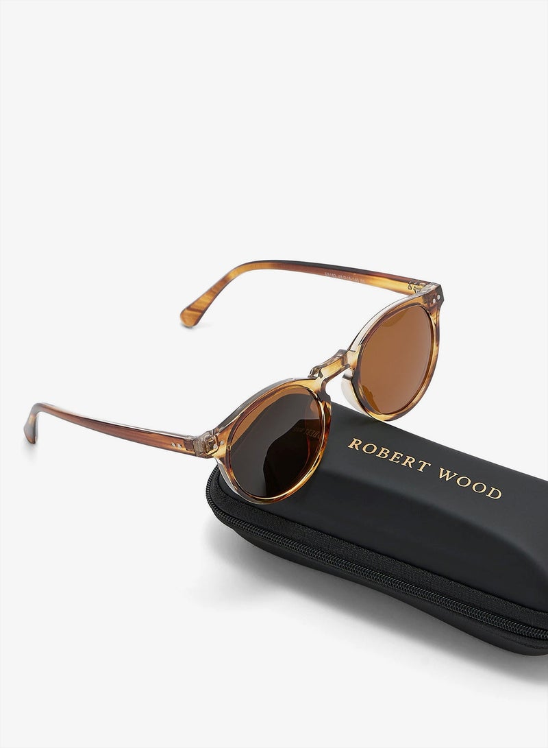 Robert Wood Polarized Lens Round Sunglasses - Image 4