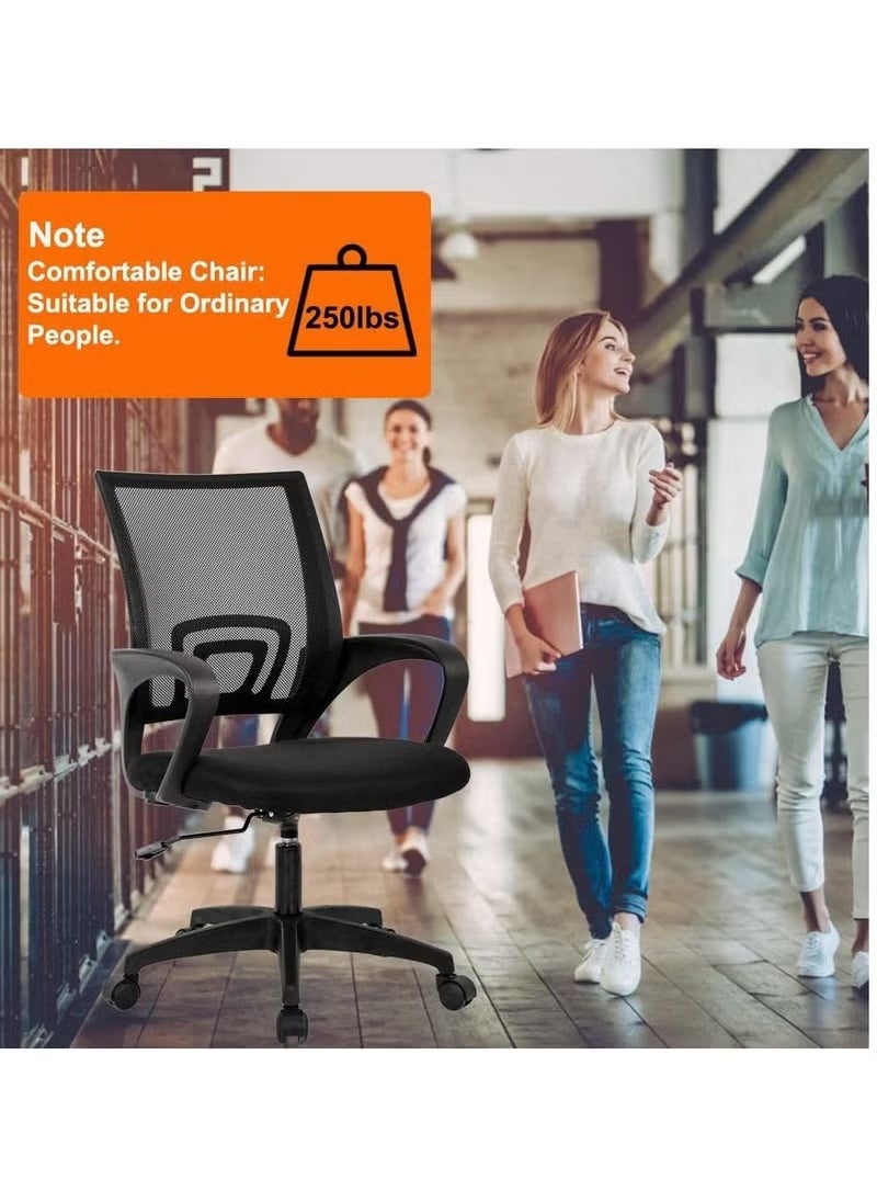 Galaxy Design Galaxy Design 4 Piece Computer Adjustable Mesh Chair Black  - Image 4