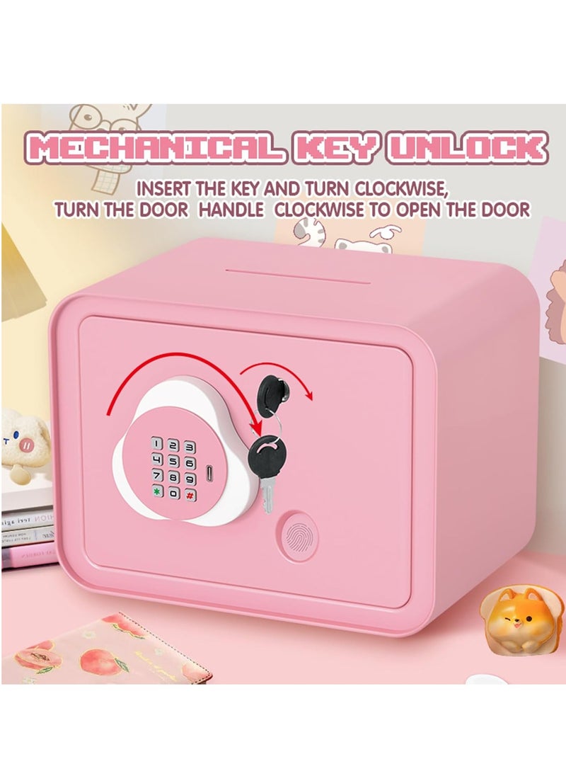 Generic Electronic Money Saving Box Money Coin Bank Money Box with ATM Password Protected and Key Kids Piggy Bank Simulated Fingerprint Unlocking Safe ATM Cash Coin Savings Box Musical Toy for Boys Girls Holiday Party Birthday Gift  - Image 2