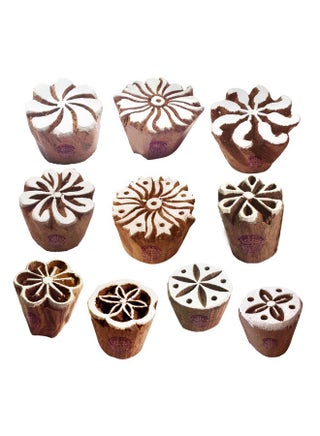 قوالب طباعة فنية دائرية صغيرة من القماش والخشب (مجموعة من 10 قطع) Htag2151 - pzsku/Z0C3F336E776FDE095646Z/45/1743224242/b3978ed3-c773-48cf-989c-7c66e10bb0ac