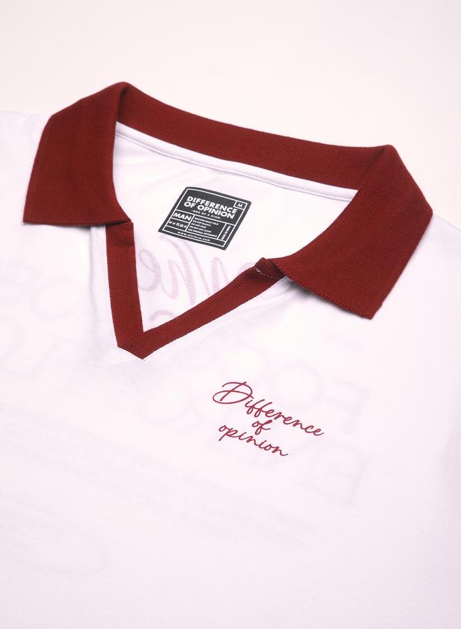 Difference of Opinion Men Relaxed Fit Printed Polo - Image 2