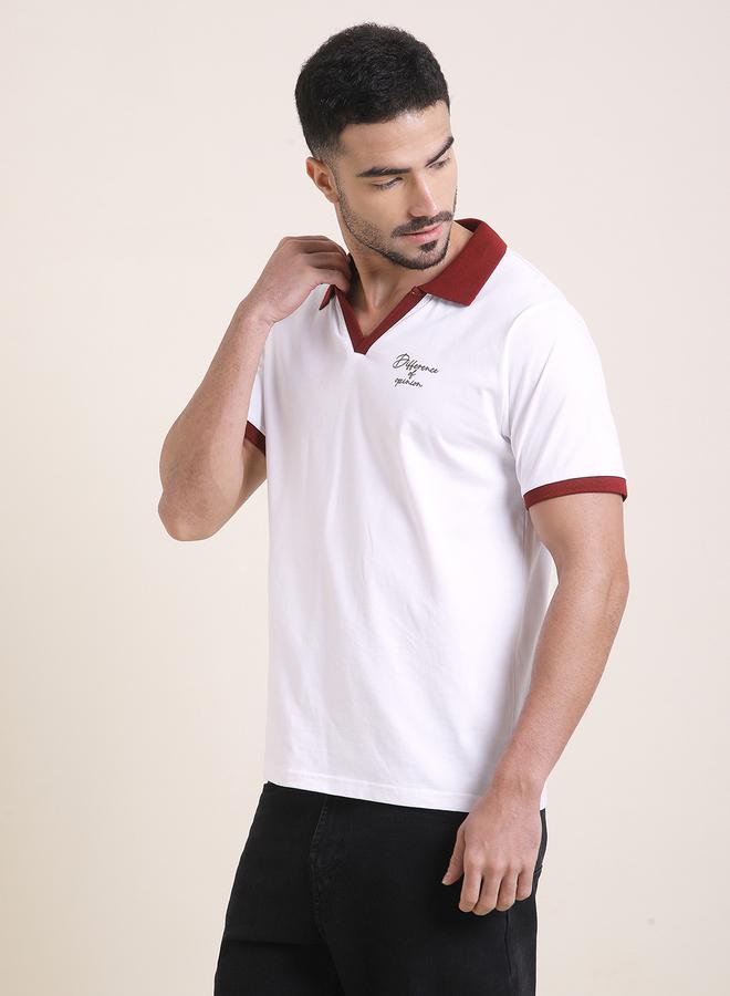 Difference of Opinion Men Relaxed Fit Printed Polo - Image 3